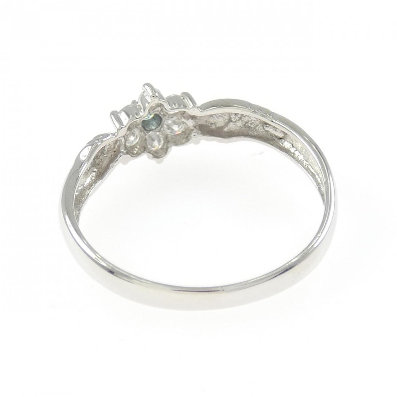 PT900 フラワー　ダイヤモンド リング 0.20CT