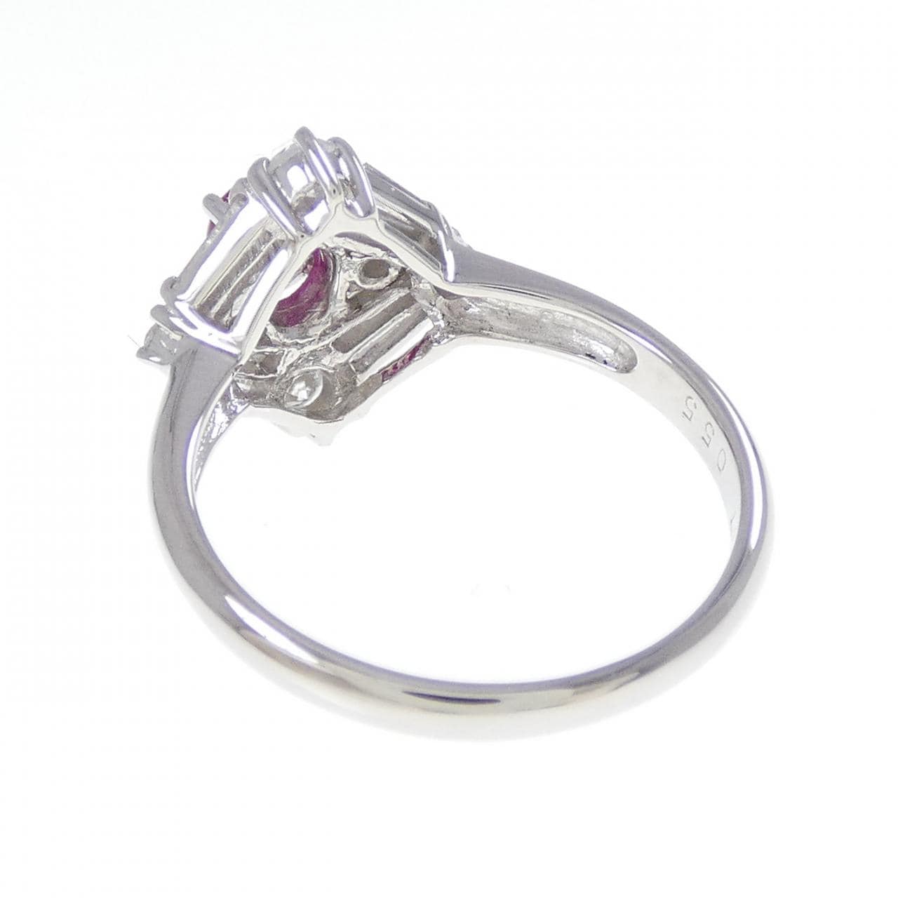 PT900 ルビー リング 0.37CT