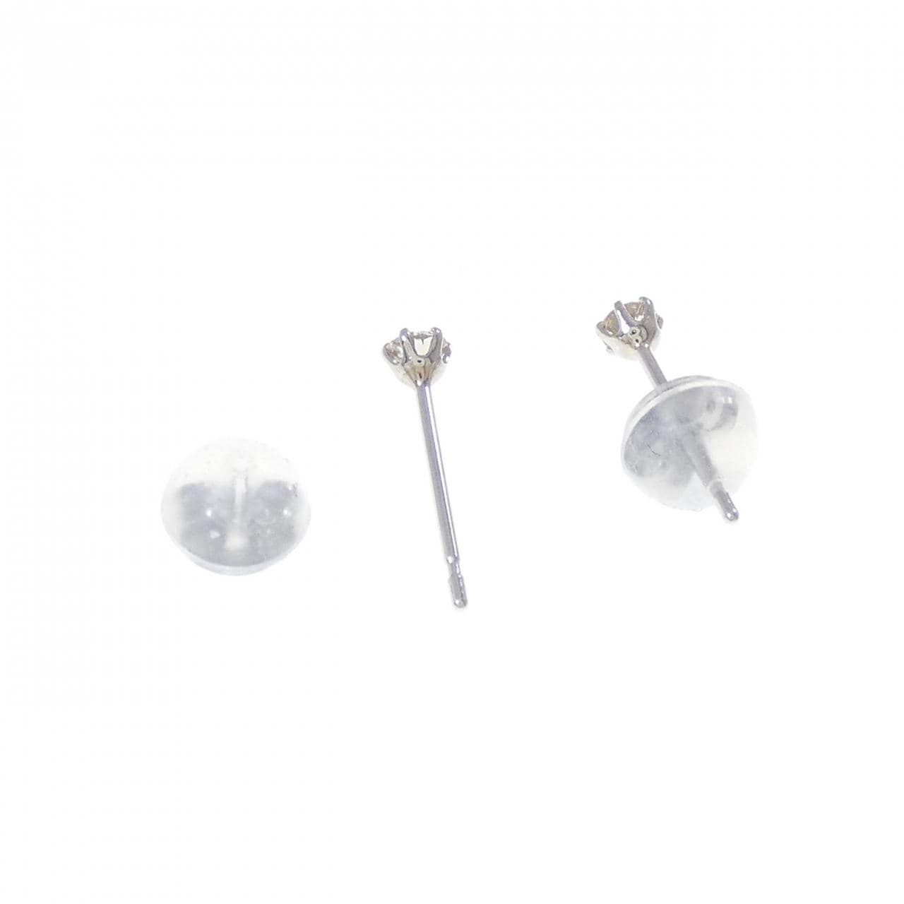 PT900 ダイヤモンド ピアス 0.10CT