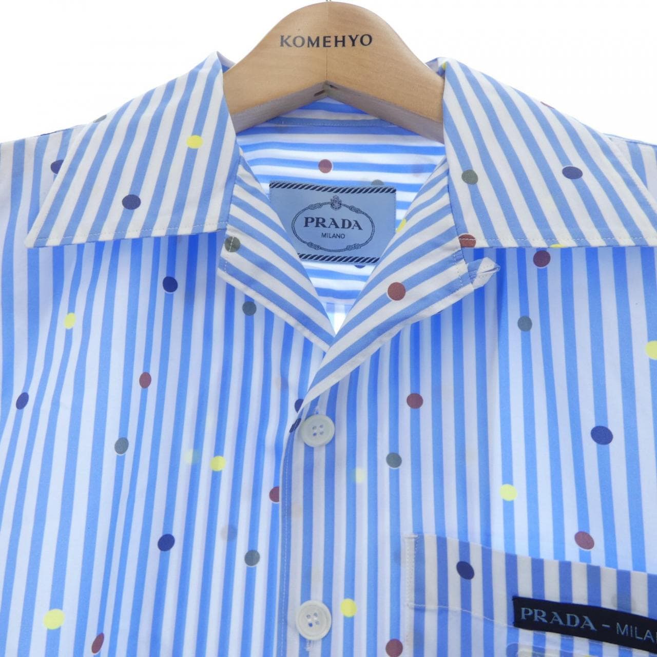 プラダ PRADA トライアングルロゴ UCS339 S221 10NG S／Sシャツ