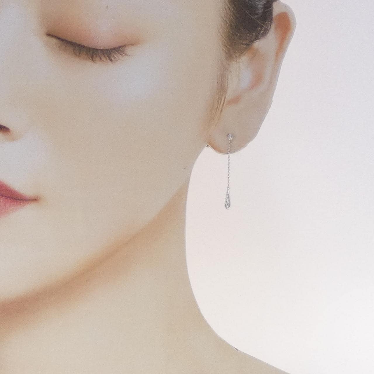 ポンテヴェキオ ダイヤモンド ピアス 0.18CT