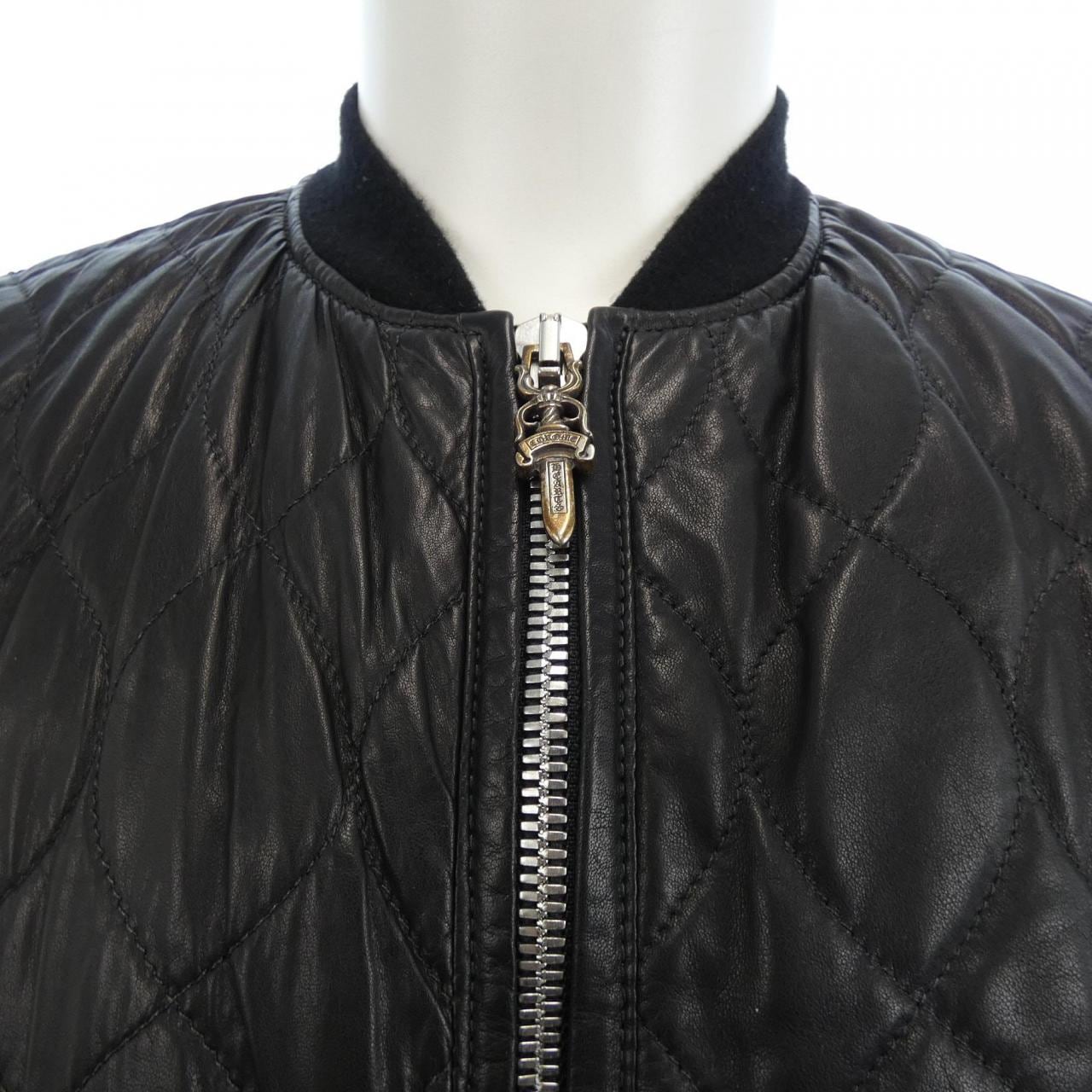 CHROME HEARTS HEARTS leather jacket