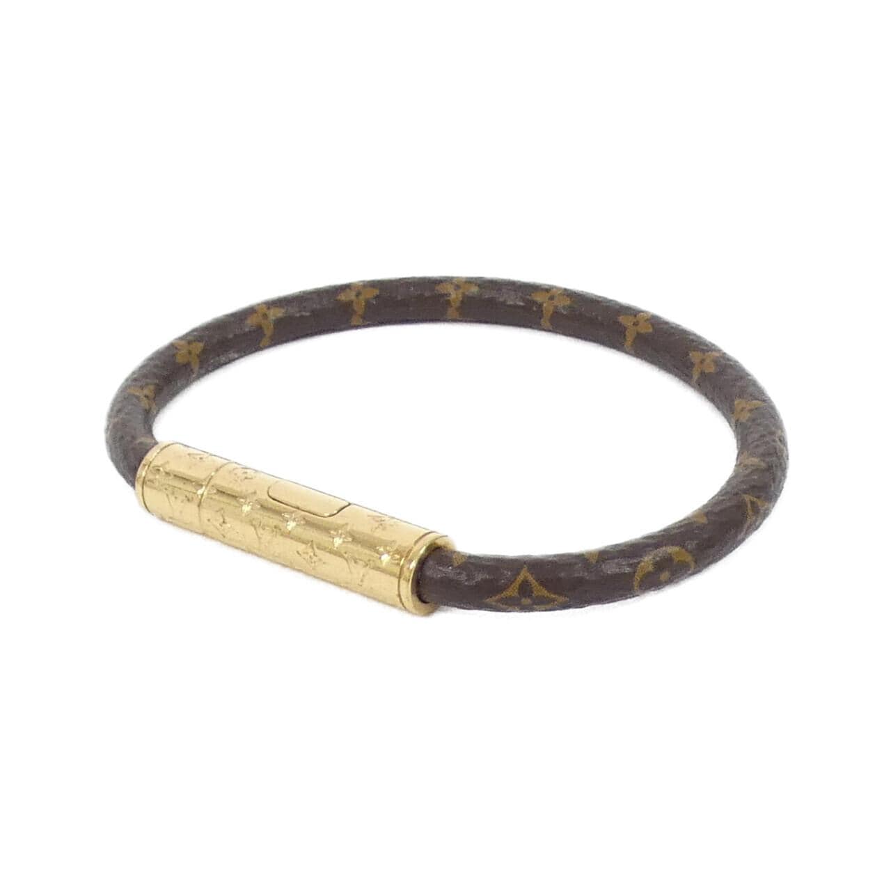 LOUIS VUITTON Monogram Bracelet LV Confidential 17cm M6334F Bracelet