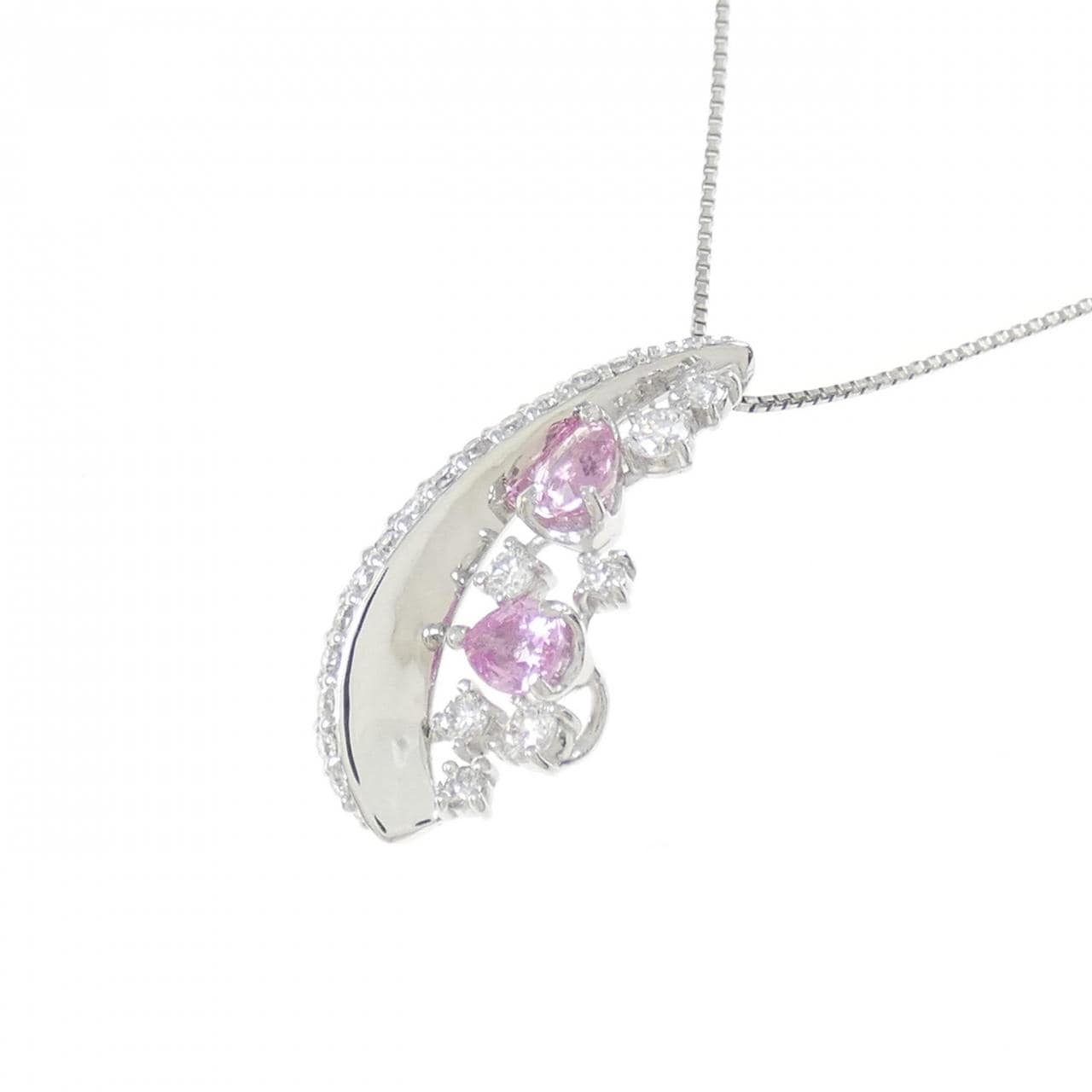 PT Sapphire Necklace 0.442CT
