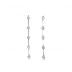 K14WG ダイヤモンド ピアス 1.0CT