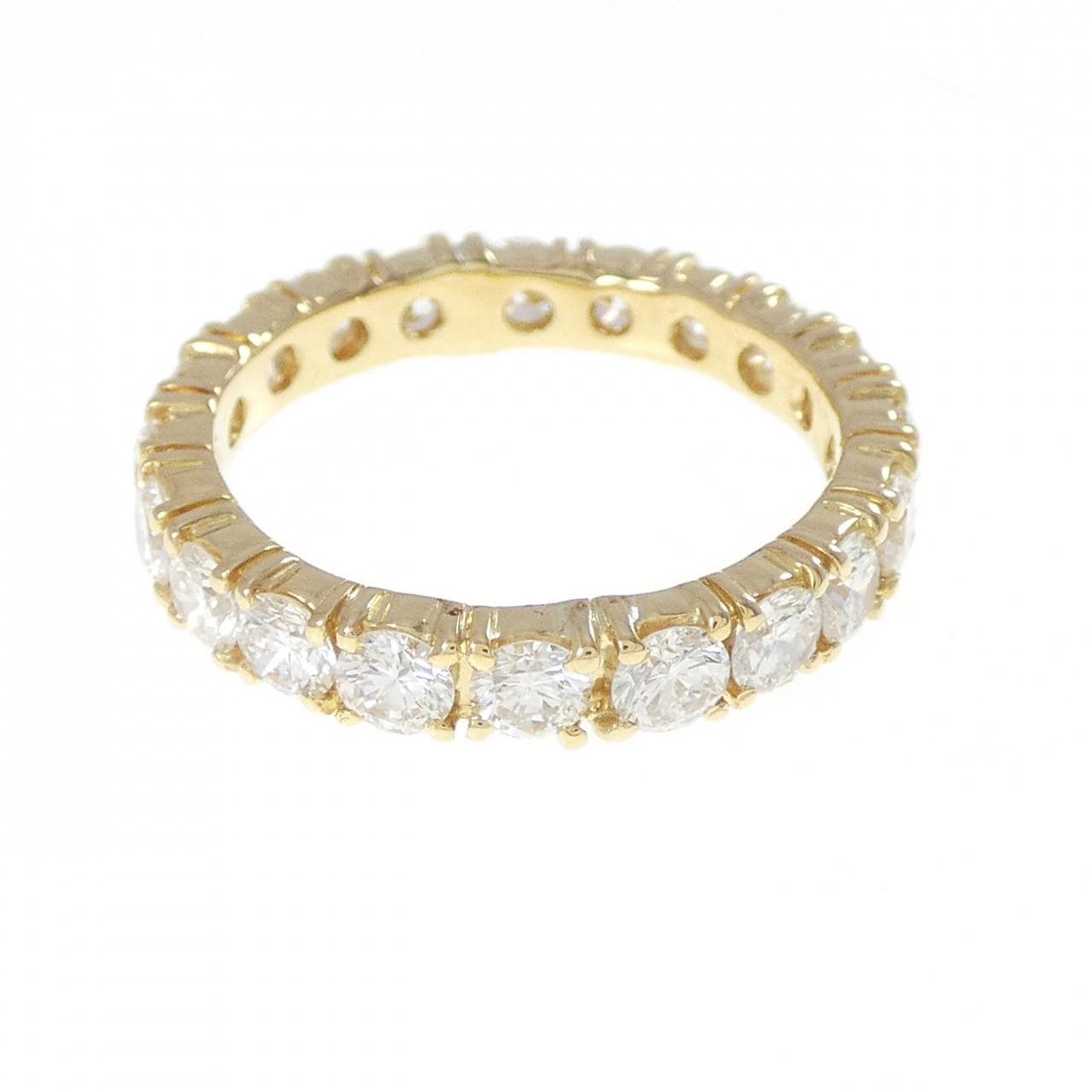750YG フルエタニティ ダイヤモンド リング 2.08CT