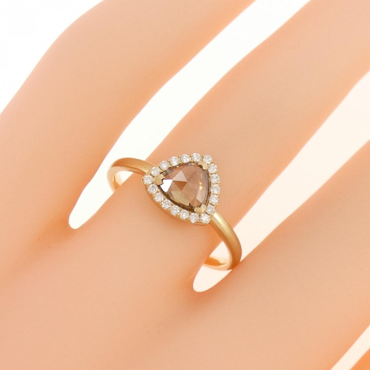 [BRAND NEW] K18YG Diamond Ring 0.72CT