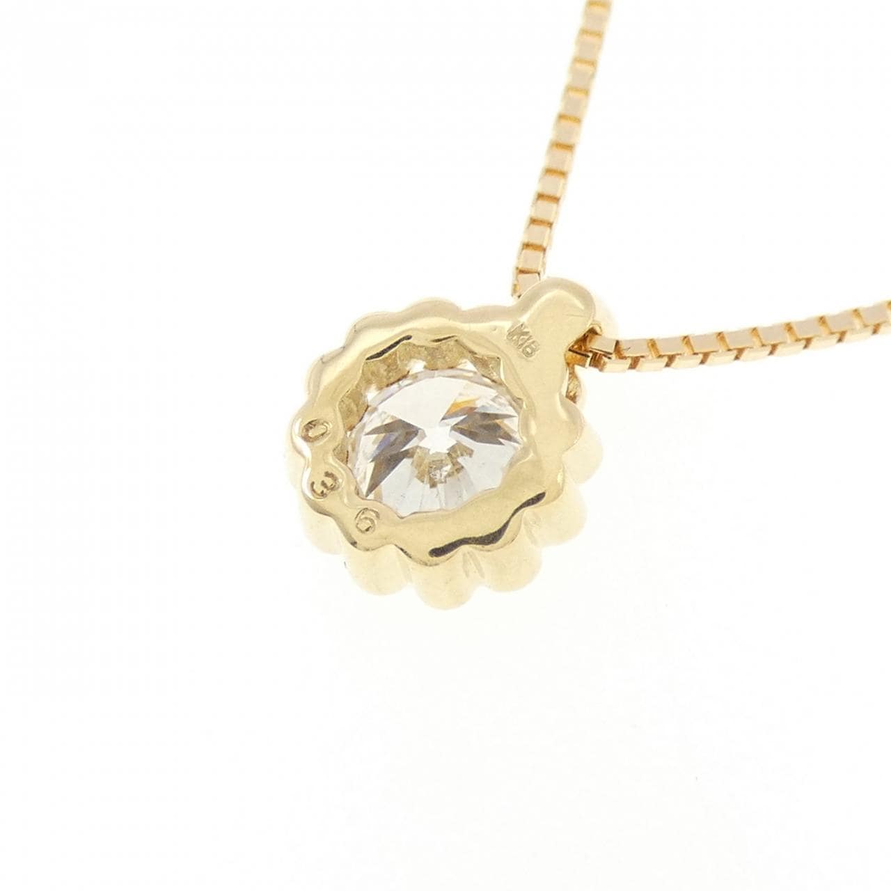 K18YG ダイヤモンド ネックレス 0.36CT