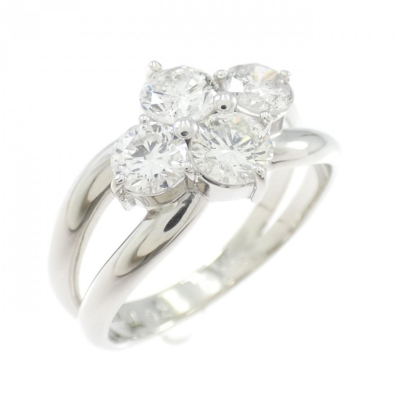 PT900钻石戒指 1.02克拉