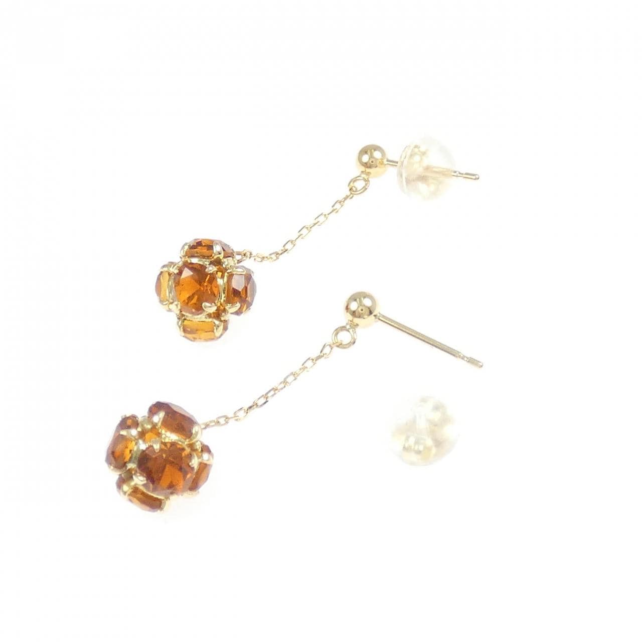 K18YG シトリン ピアス
