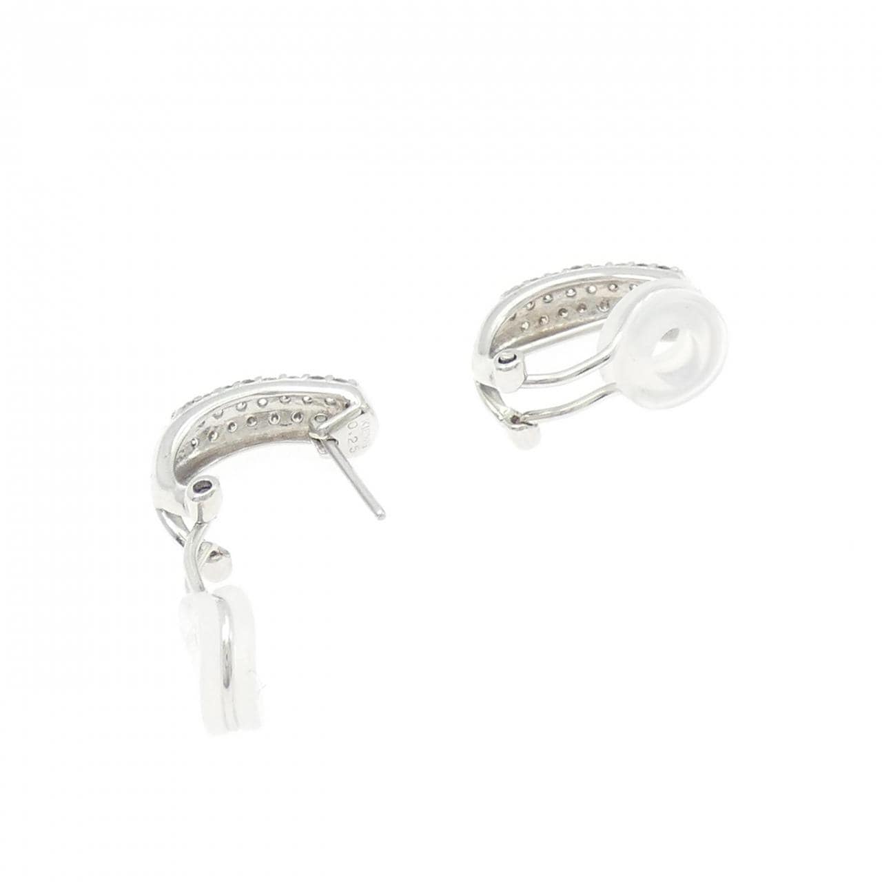 K18WG ダイヤモンド ピアス/イヤリング 0.5CT