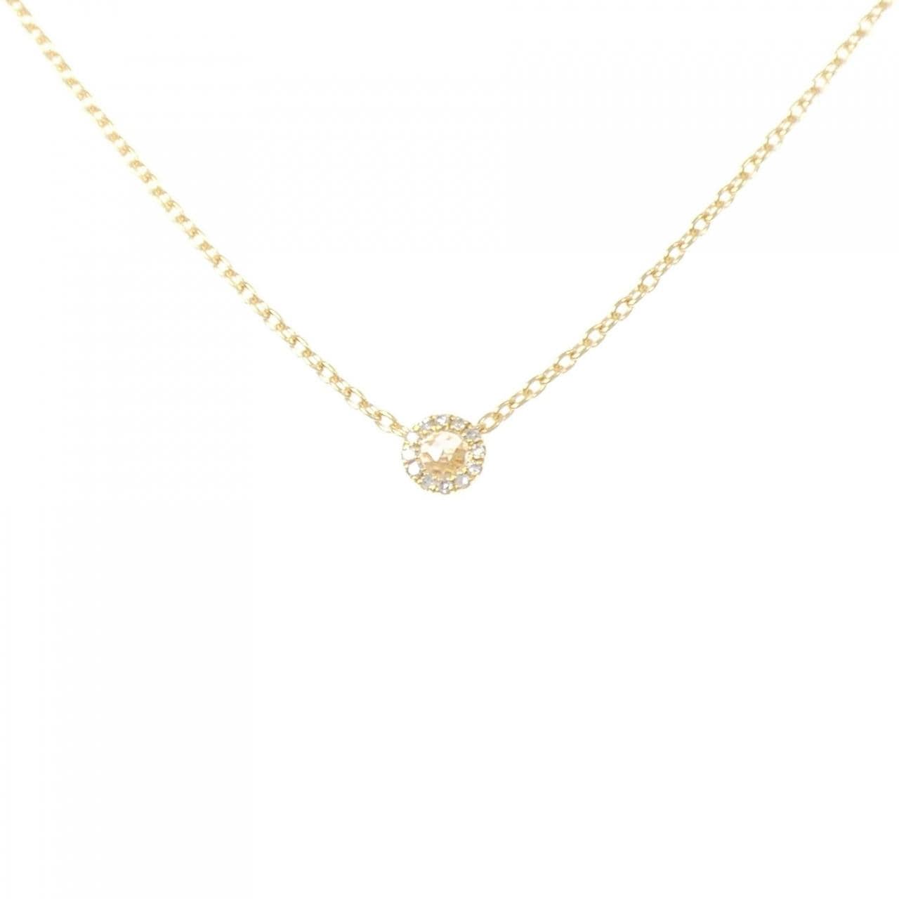 K18YG ダイヤモンド ネックレス 0.08CT