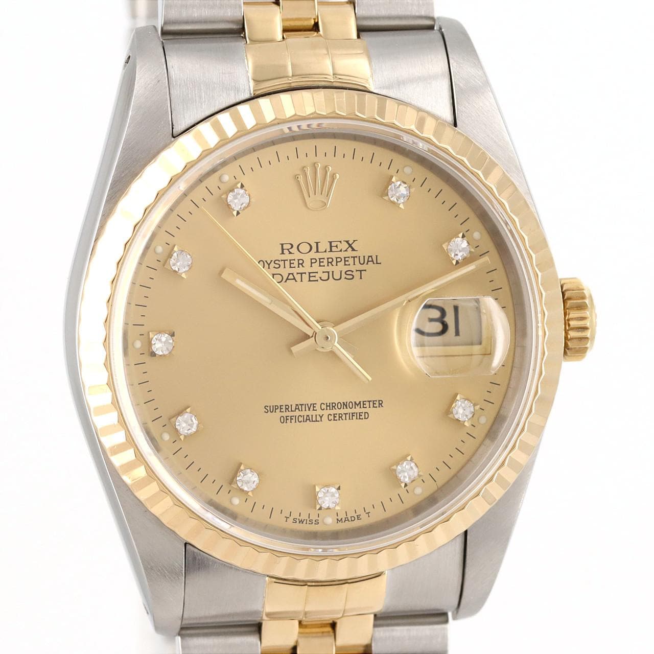ROLEX Datejust 16233G. SSxYG Automatic L number