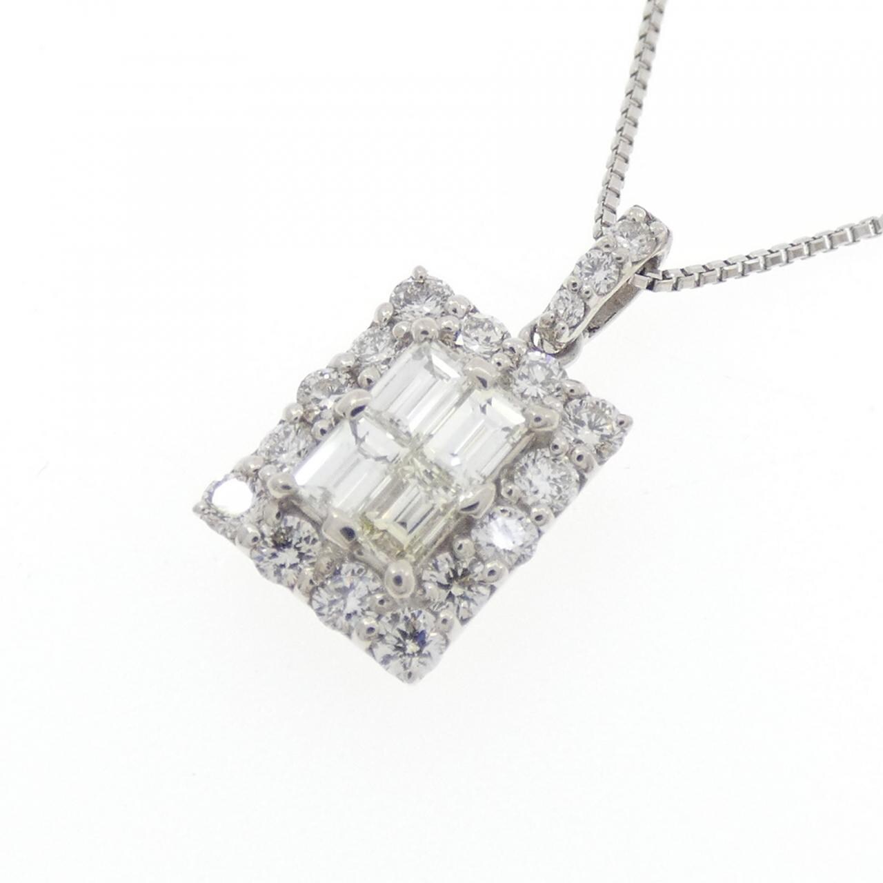 【新品】PT900/PT850 ダイヤモンド ネックレス 0.50CT