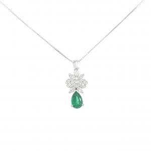 PT900/PT850 エメラルド ネックレス 1.13CT