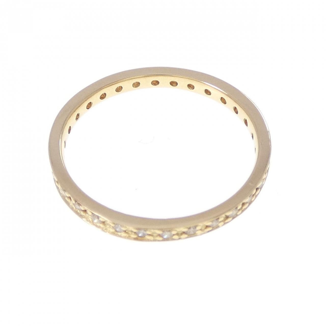 K18YG フルエタニティ ダイヤモンド リング 0.20CT