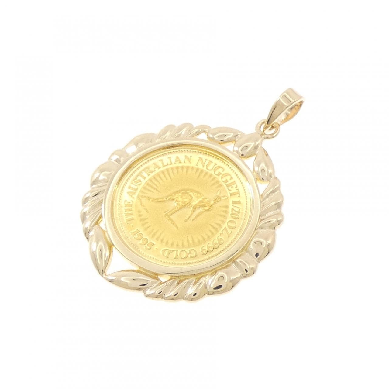 585YG(枠) コイン ペンダント