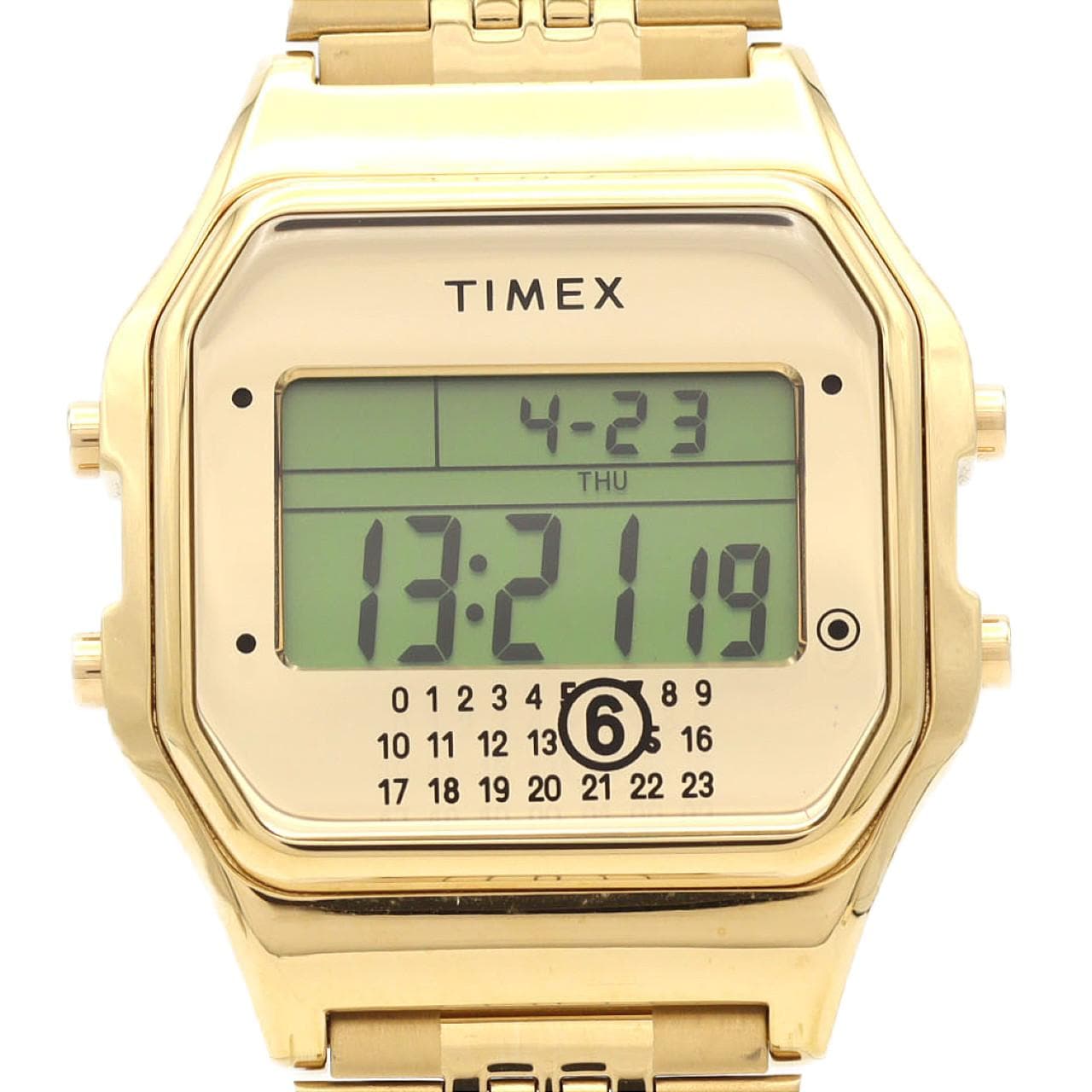 タイメックス T80 エムエム6メゾンマルジェラxTIMEX ゴールド S33YW0002/M10062/GOLD SS クォーツ