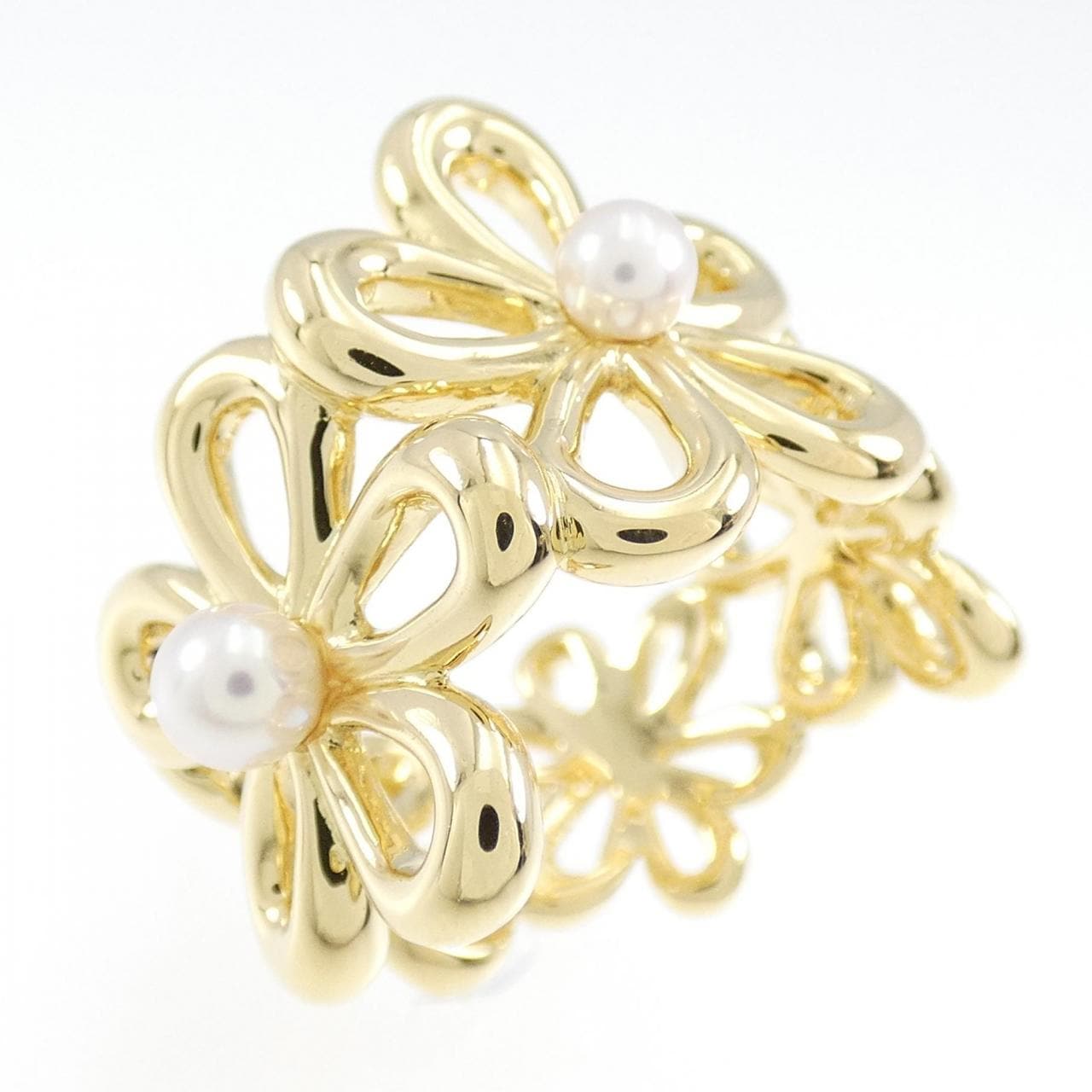 MIKIMOTO Flower Akoya Pearl Ring