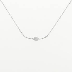 K18WG ダイヤモンド ネックレス 0.15CT