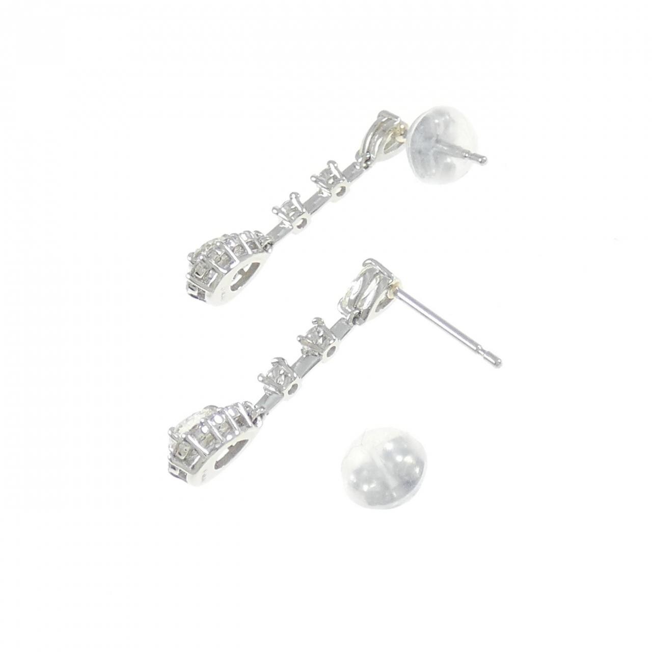 [BRAND NEW] PT900 Diamond earrings 0.60CT