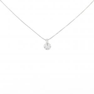 PT900/PT850 ソリティア ダイヤモンド ネックレス 0.531CT