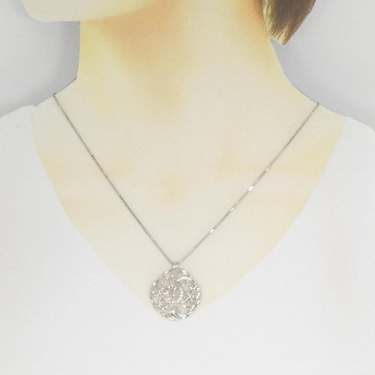 GSTV Diamond Necklace 0.07CT