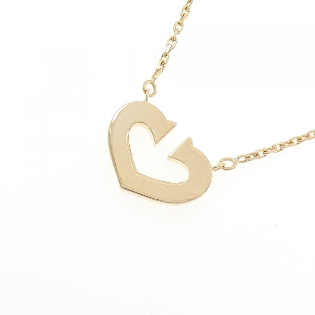 カルティエ Cハート ネックレス