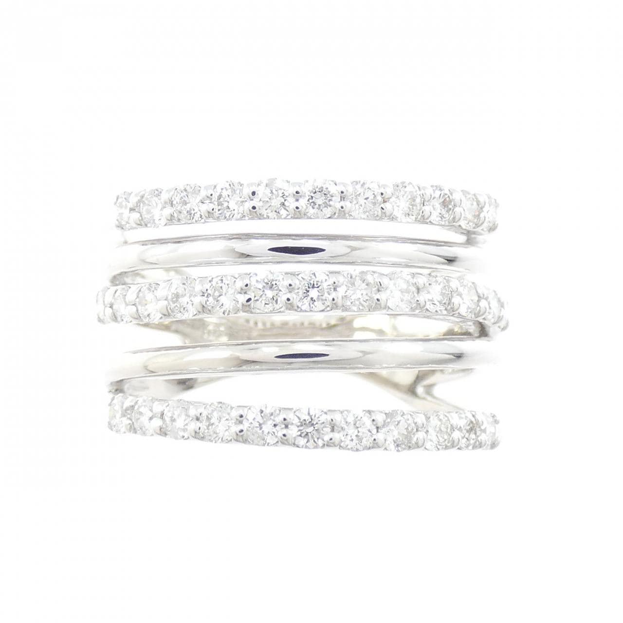 K18WG ダイヤモンド リング 1.00CT