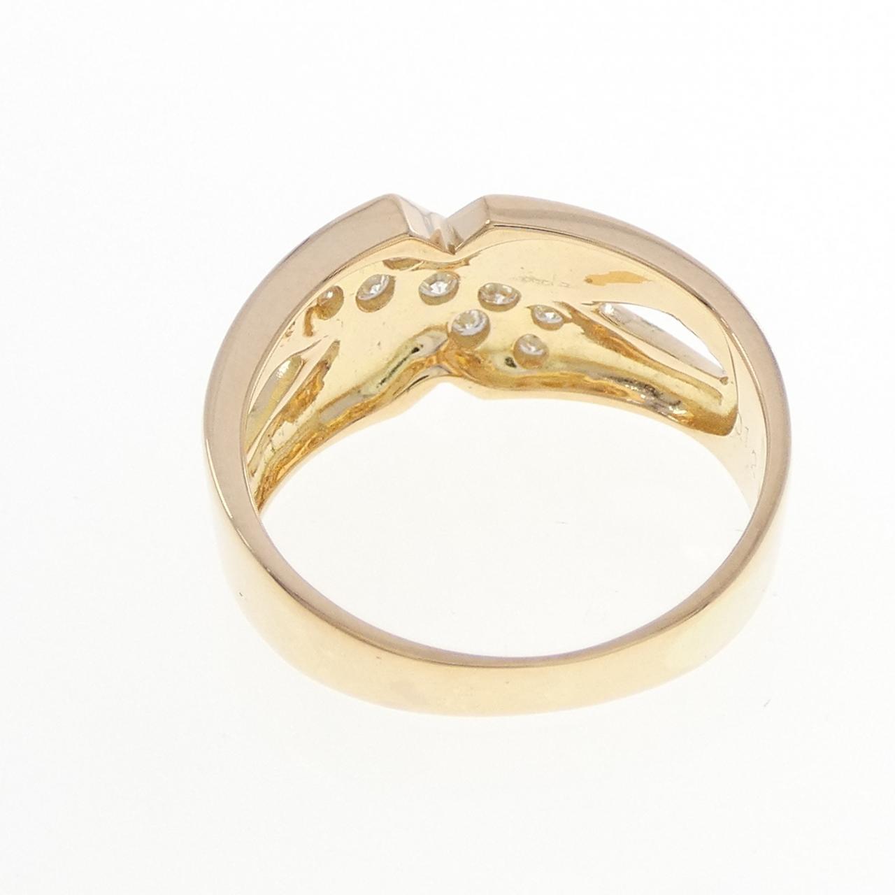 K18YG ダイヤモンド リング 0.12CT