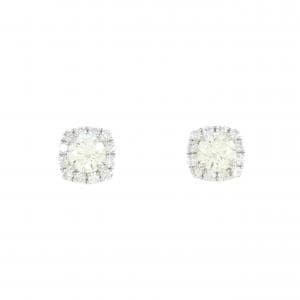 PT900 ダイヤモンド ピアス 0.321CT 0.330CT VLY VVS2-VS2 3EXT-EXT