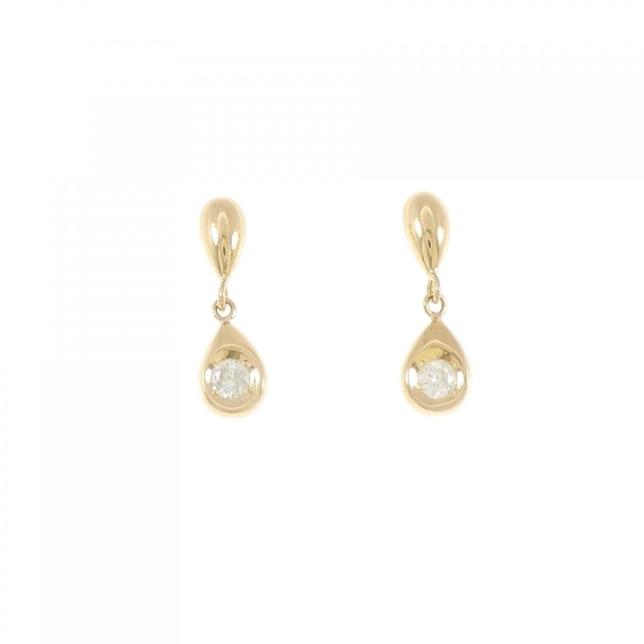 K18YG ダイヤモンド ピアス 0.18CT