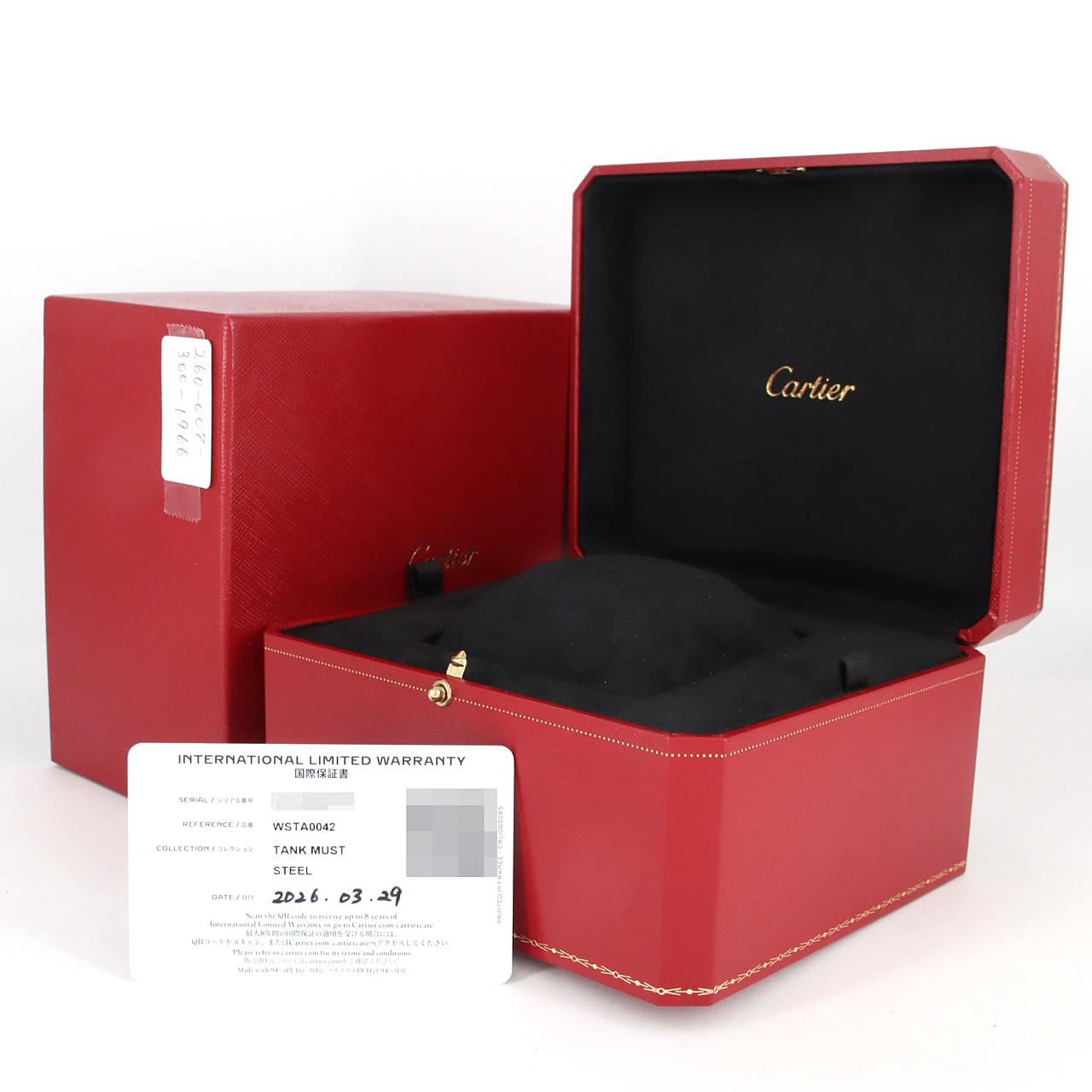 カルティエ タンクマストSM WSTA0042 SS クォーツ