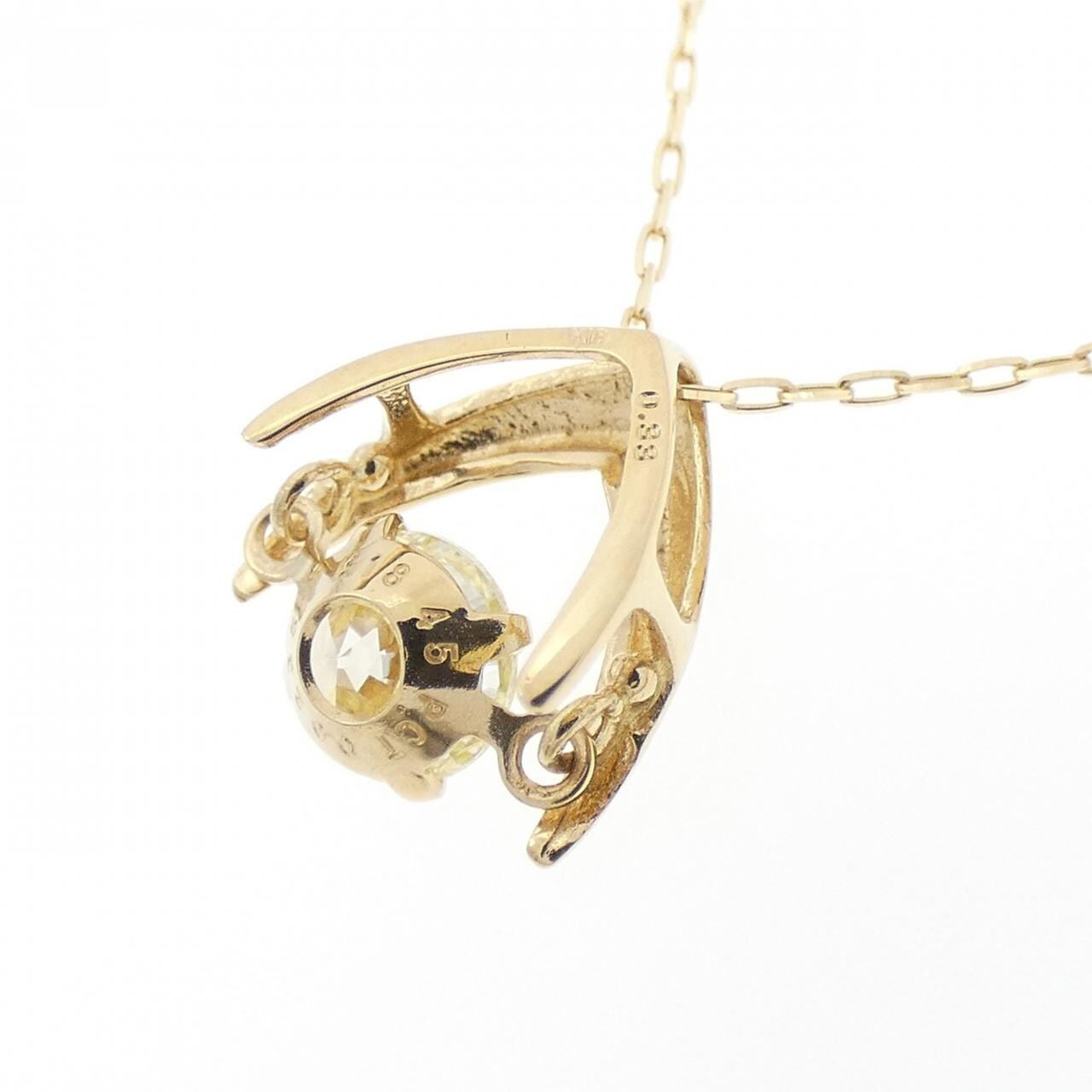 【新品】K18YG ダイヤモンド ネックレス 0.33CT