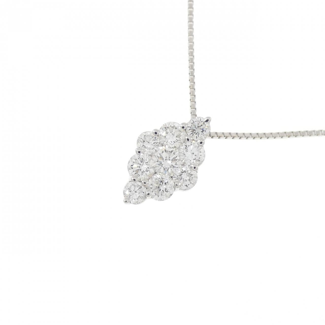K18WG ダイヤモンド ネックレス 0.55CT