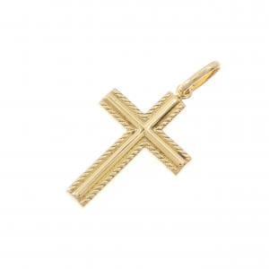 【新品】K18YG クロス ペンダント