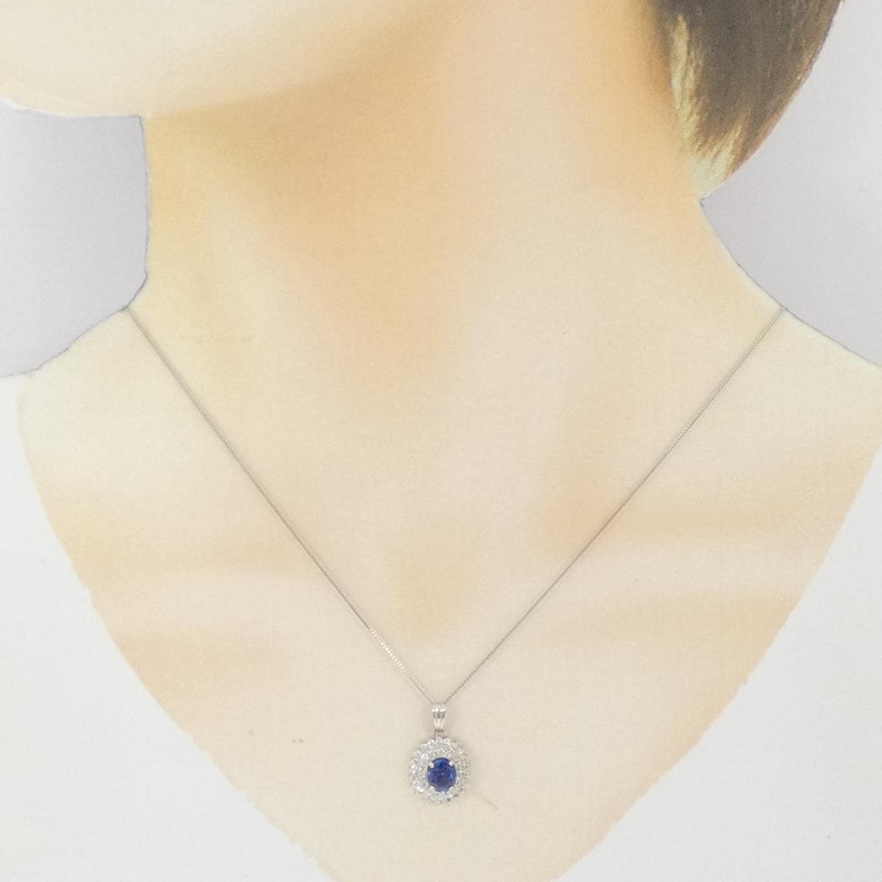 PT900/PT850藍寶石項鏈1.15CT