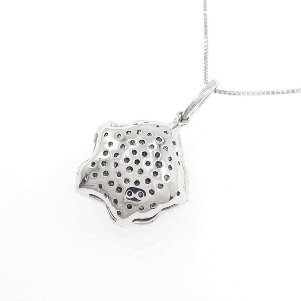 K18WG ローズ ダイヤモンド ネックレス 1.00CT