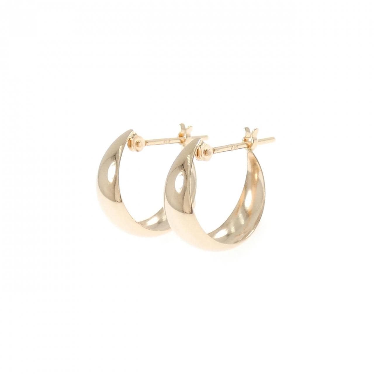 K18PG hoop earrings
