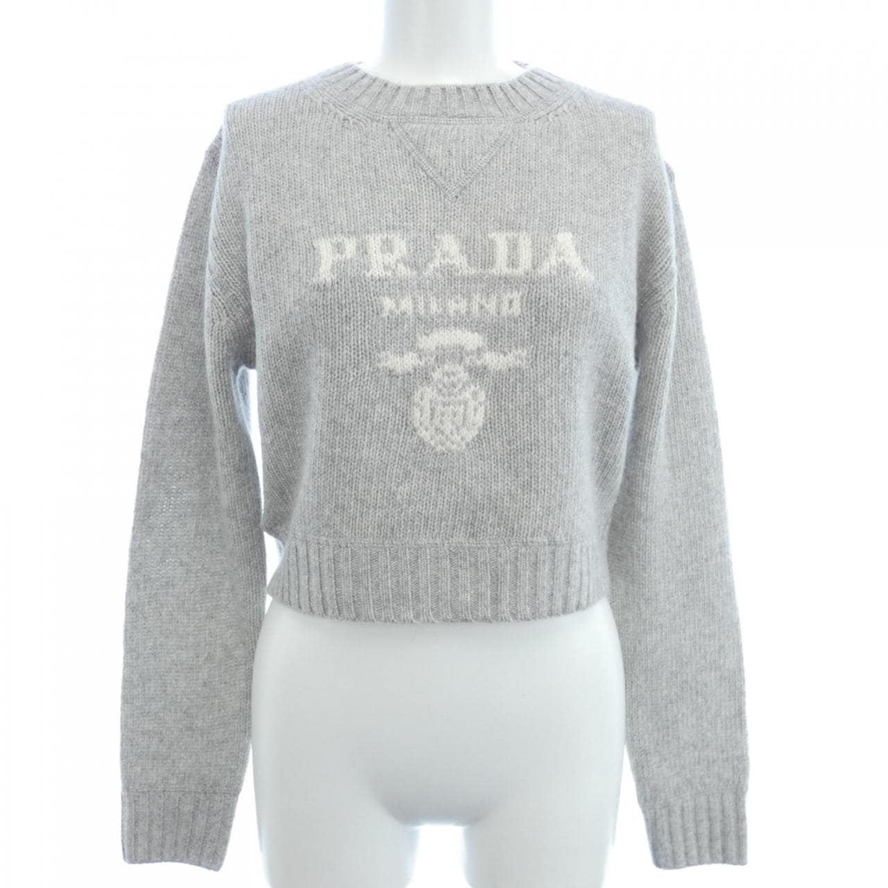 Prada PRADA Intarsia Logo P24U1T S231 1YMW Knit