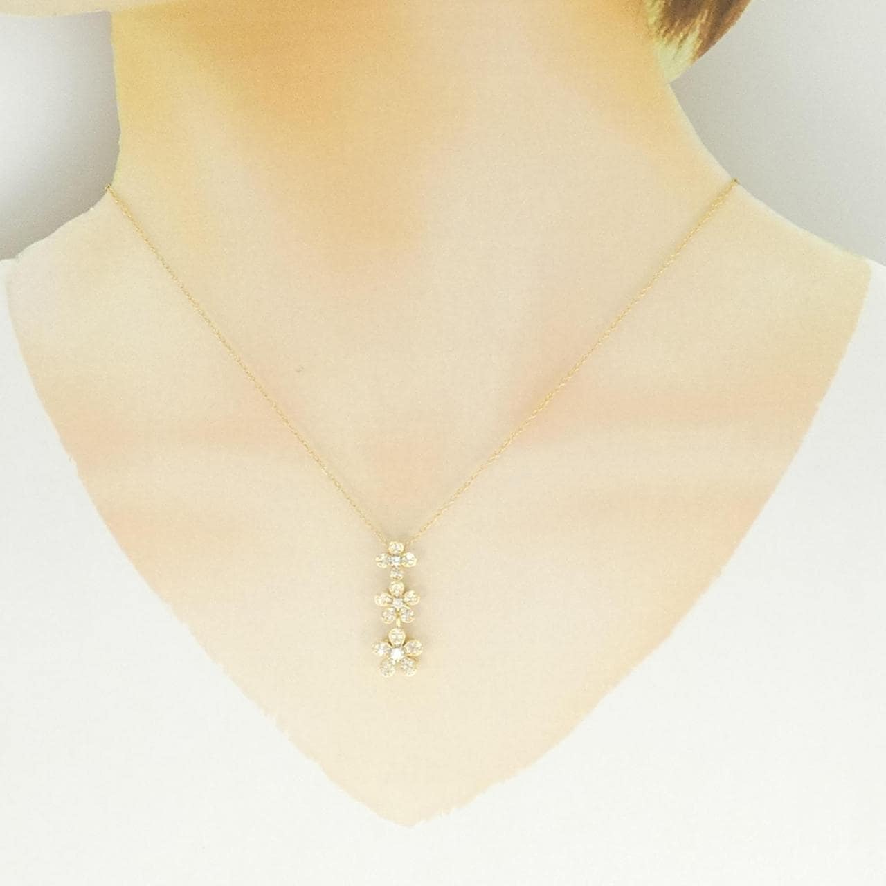 ポンテヴェキオ フラワー ネックレス 0.44CT