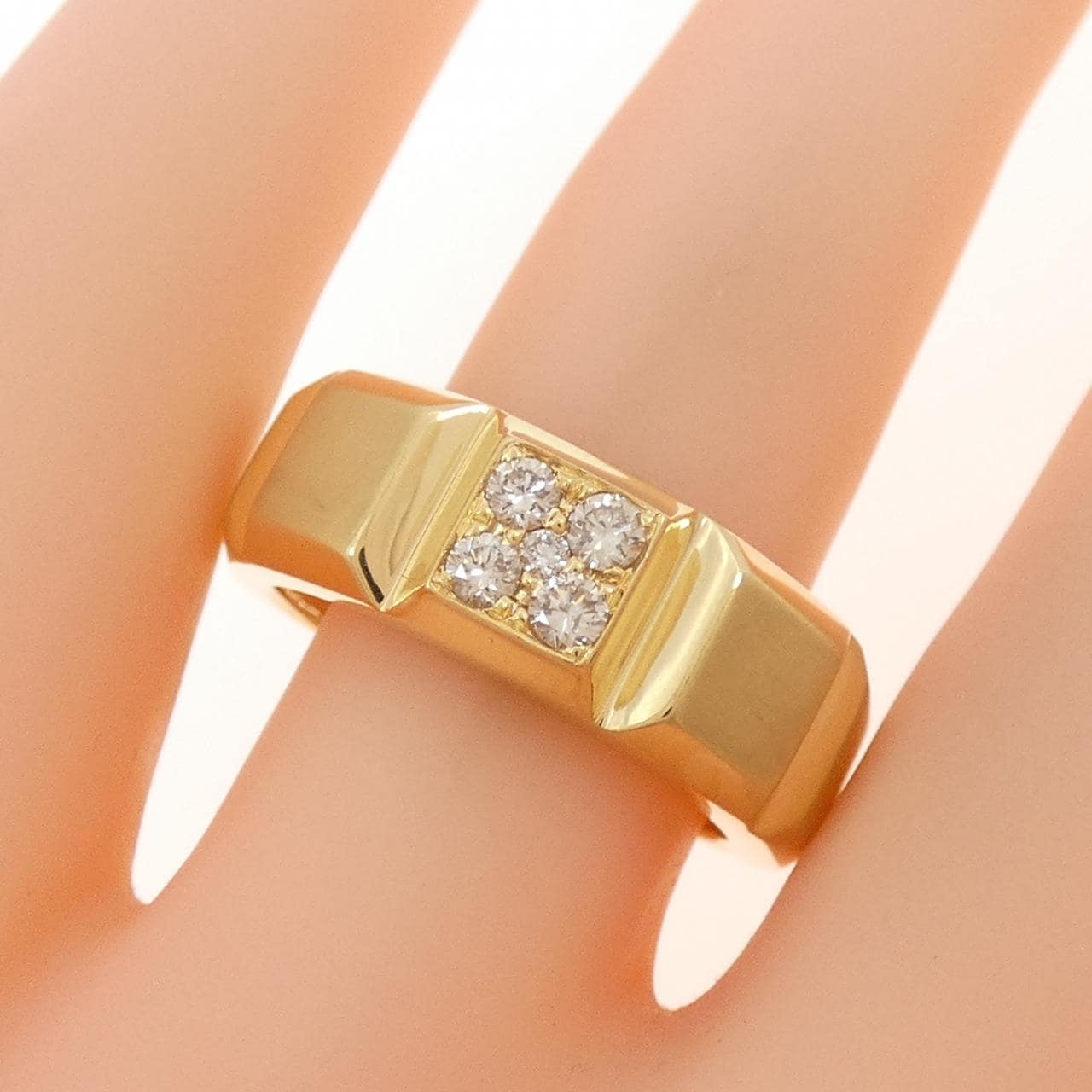 K18YG ダイヤモンド リング 0.18CT