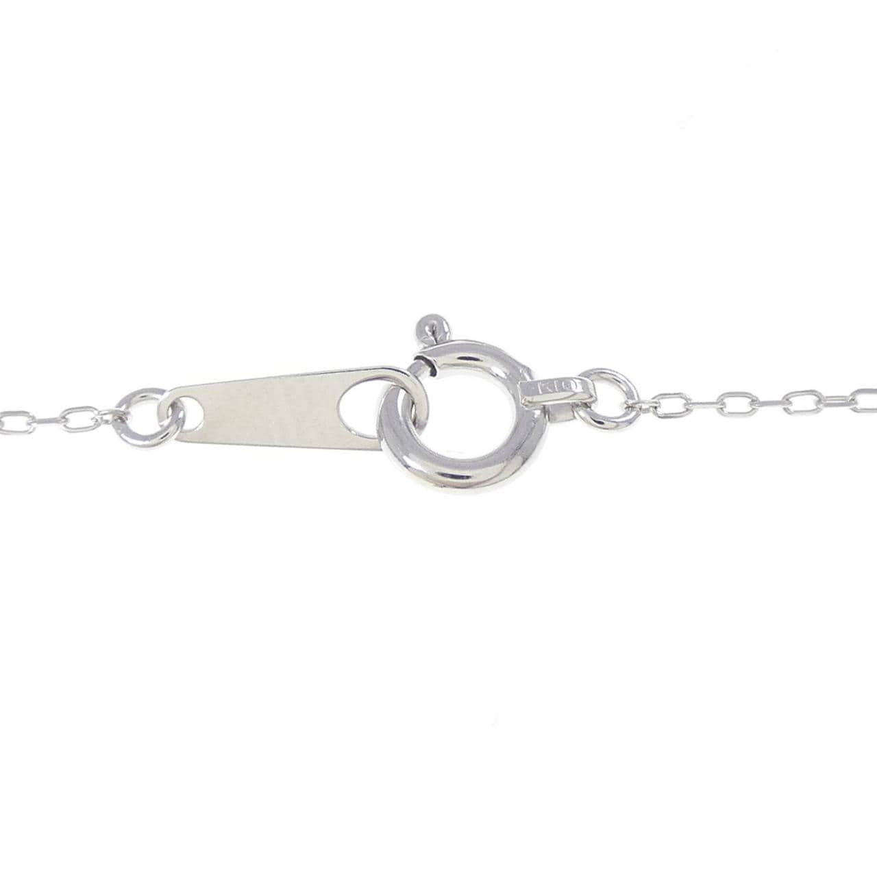 K10WG ハート ダイヤモンド ネックレス 0.03CT