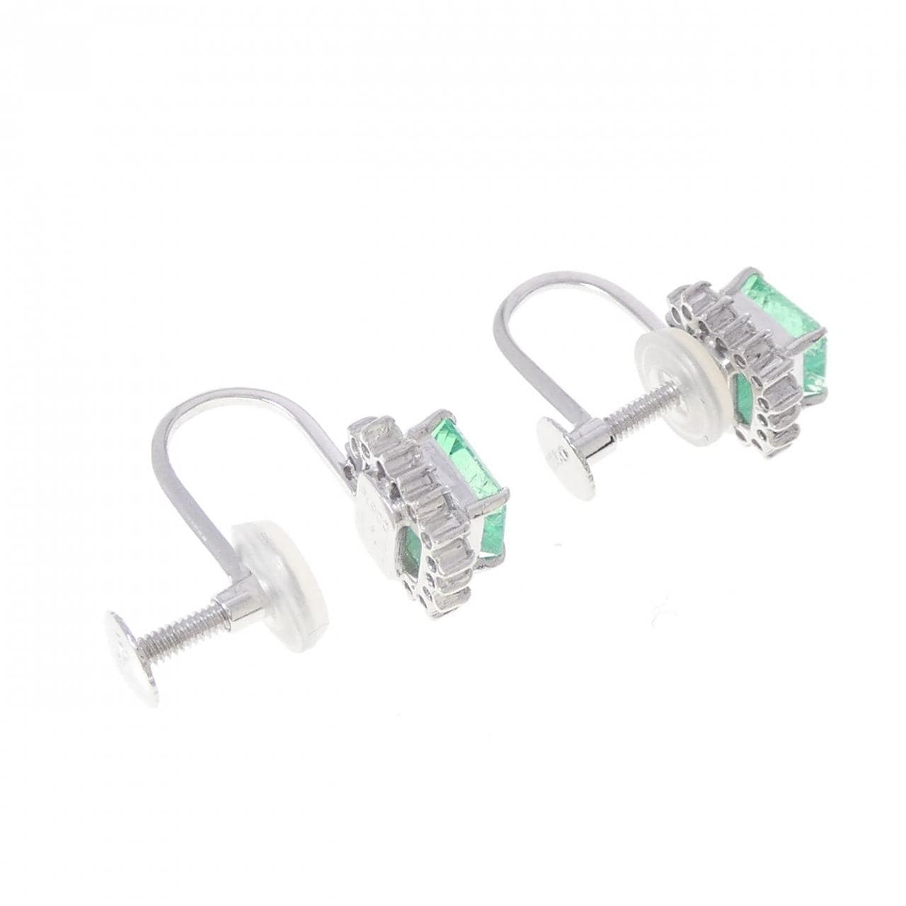 PT900/PT850 エメラルド イヤリング 1.28CT