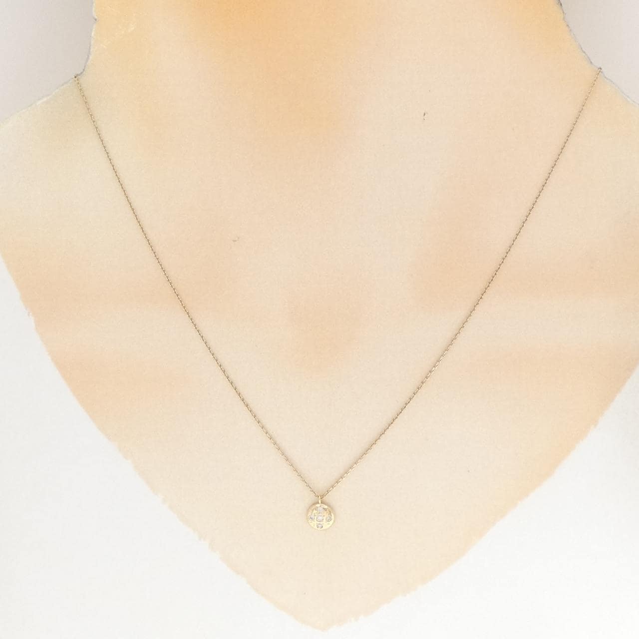 K10YG ダイヤモンド ネックレス 0.05CT