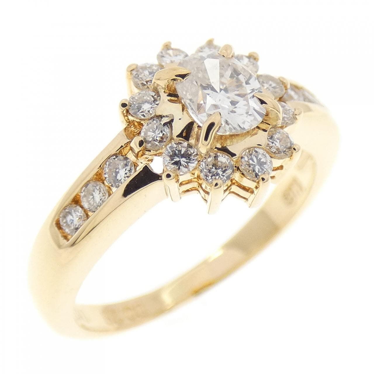 K18YG ダイヤモンド リング 0.28CT