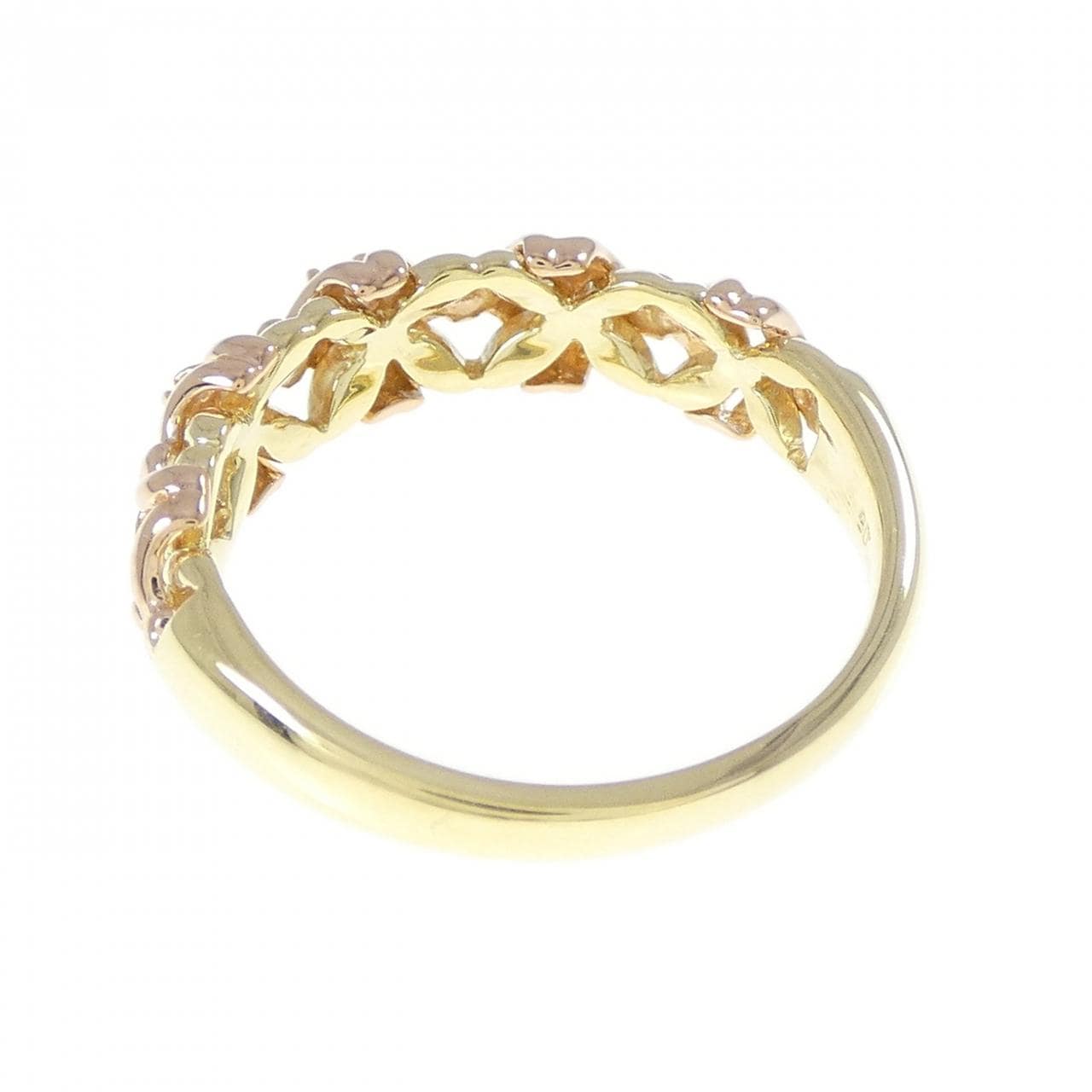 K18YG/K18PG ダイヤモンド リング 0.05CT