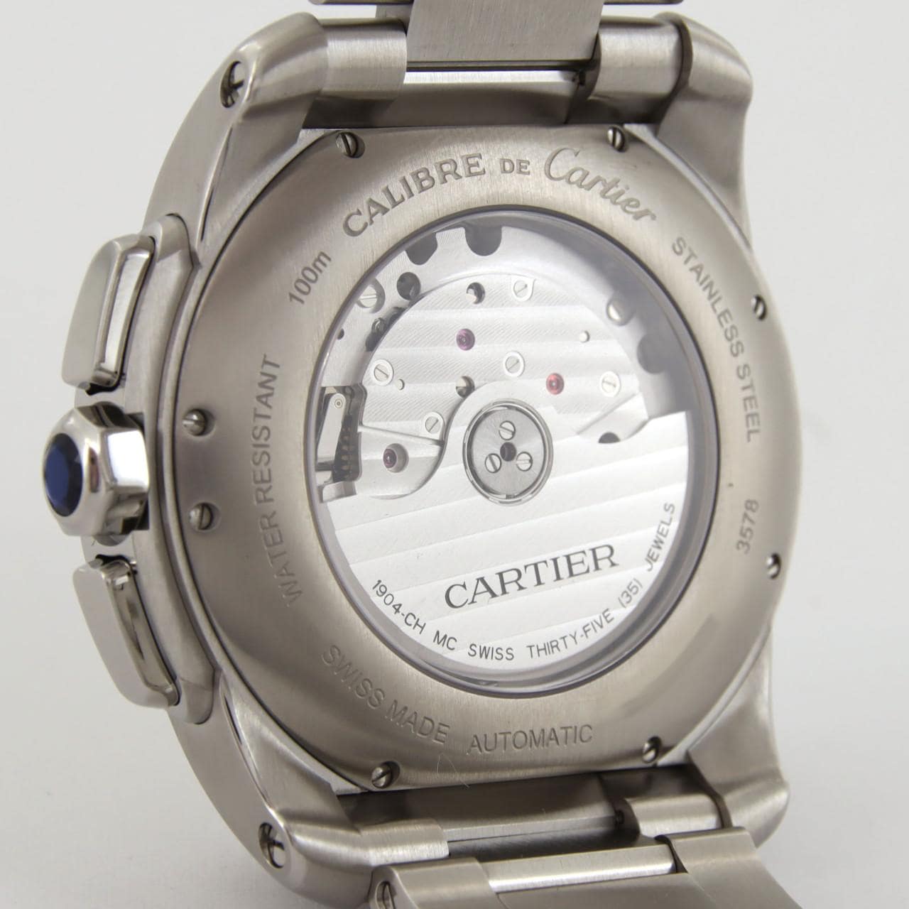 Cartier Calibre de Cartier计时码表 W7100045 SS自动上弦