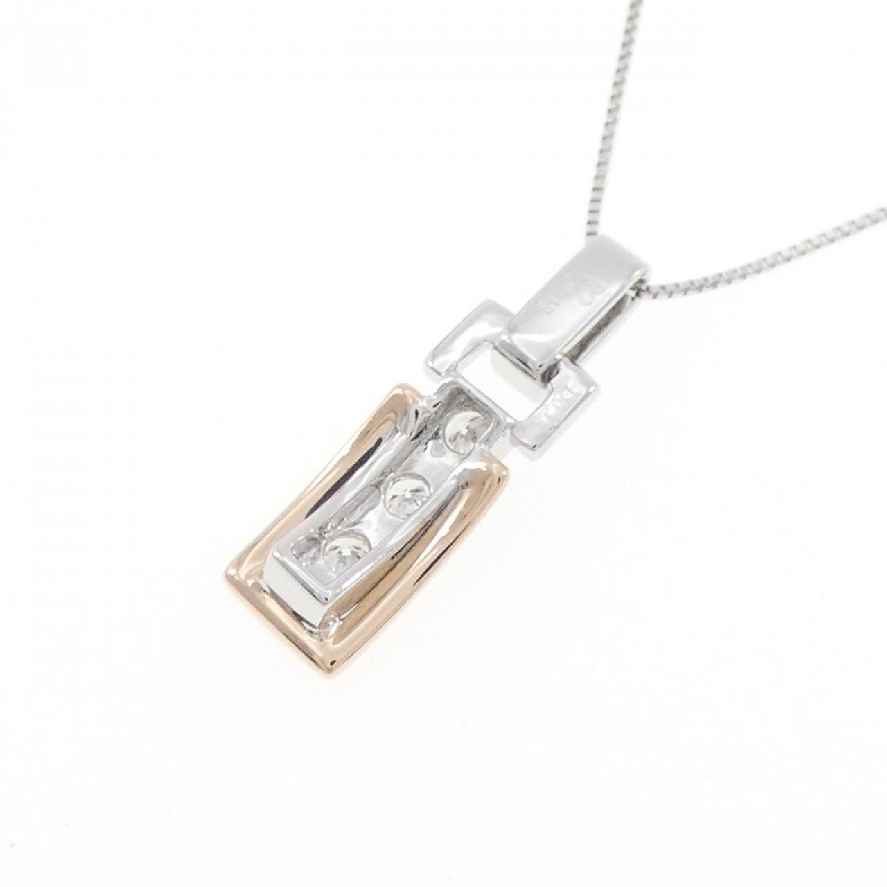 K18PG/K18WG ダイヤモンド ネックレス 0.13CT