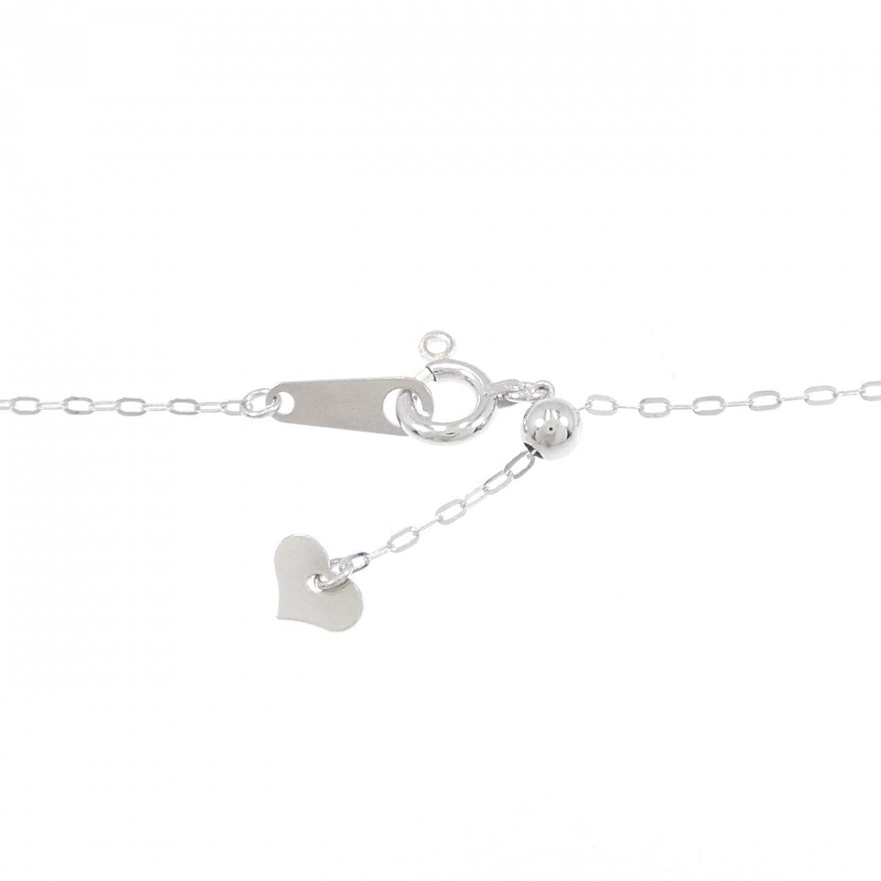 K18WG ダイヤモンド ネックレス 0.80CT